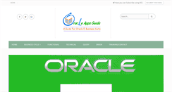 Desktop Screenshot of oracleappsguide.com