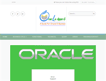 Tablet Screenshot of oracleappsguide.com